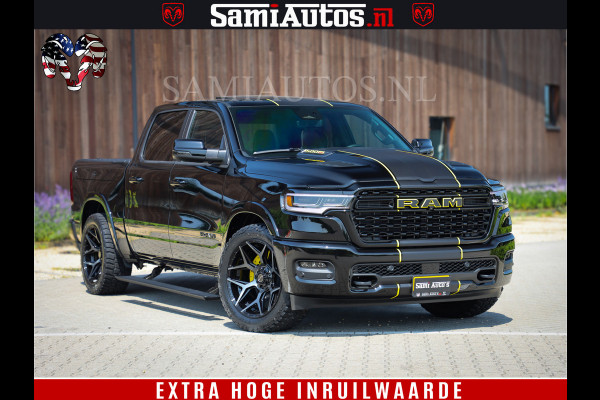 Dodge Ram 1500 Limited Night H.O 540HP 706Nm | Massage + Full Option | De Meest Luxe en Volle Pick-Up in zijn Klasse | Comfortabele Dubbele Cabine met Royale 5 Zitplaatsen | BPM vrij | Nu Leverbaar uit Voorraad | Voorraad Nr 2333 - 5129
