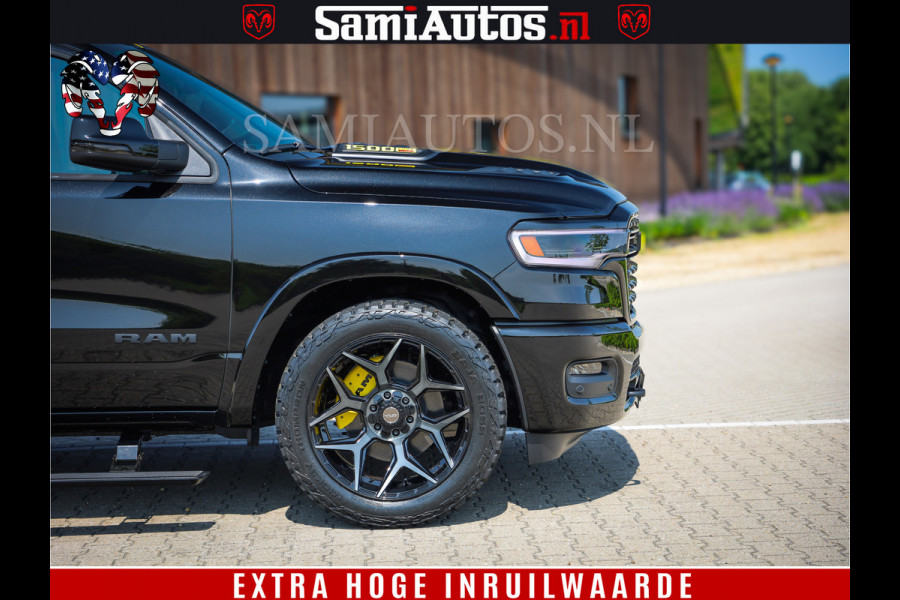 Dodge Ram 1500 Limited Night H.O 540HP 706Nm | Massage + Full Option | De Meest Luxe en Volle Pick-Up in zijn Klasse | Comfortabele Dubbele Cabine met Royale 5 Zitplaatsen | BPM vrij | Nu Leverbaar uit Voorraad | Voorraad Nr 2333 - 5129