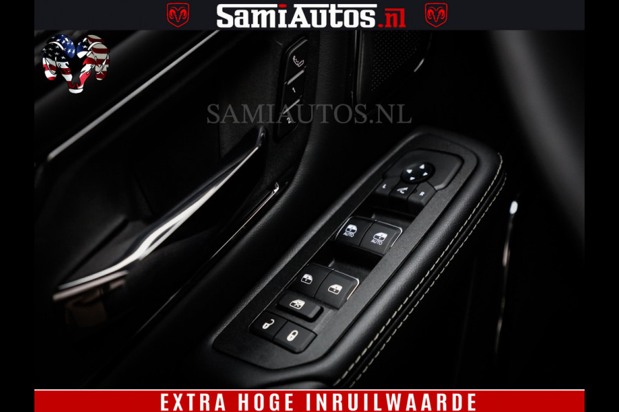 Dodge Ram 1500 Limited Night H.O 540HP 706Nm | Massage + Full Option | De Meest Luxe en Volle Pick-Up in zijn Klasse | Comfortabele Dubbele Cabine met Royale 5 Zitplaatsen | BPM vrij | Nu Leverbaar uit Voorraad | Voorraad Nr 2333 - 5129