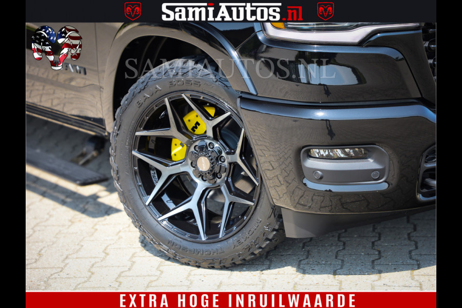 Dodge Ram 1500 Limited Night H.O 540HP 706Nm | Massage + Full Option | De Meest Luxe en Volle Pick-Up in zijn Klasse | Comfortabele Dubbele Cabine met Royale 5 Zitplaatsen | BPM vrij | Nu Leverbaar uit Voorraad | Voorraad Nr 2333 - 5129