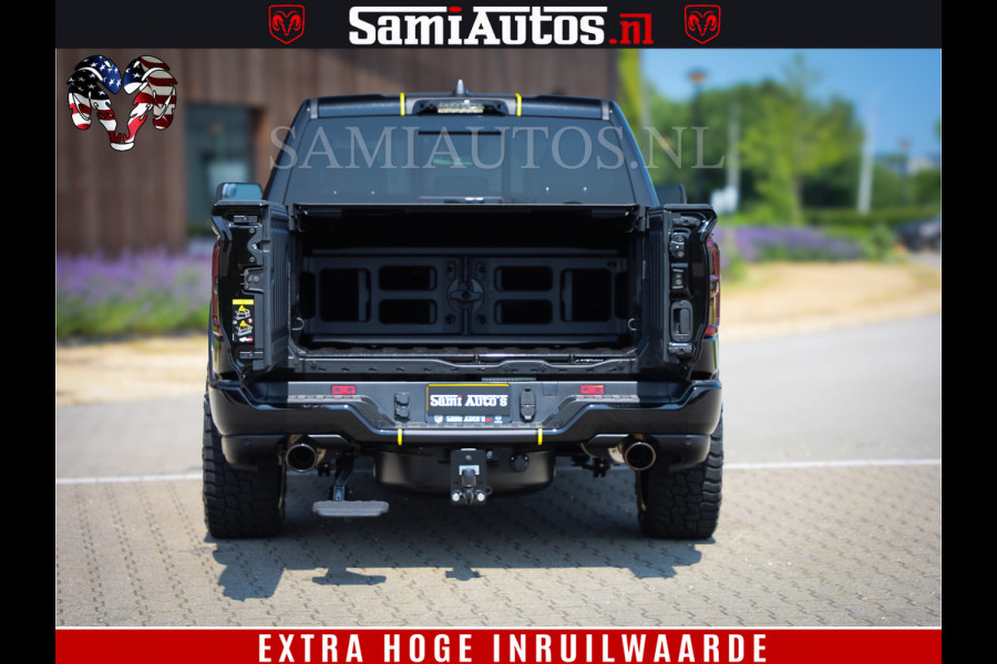Dodge Ram 1500 Limited Night H.O 540HP 706Nm | Massage + Full Option | De Meest Luxe en Volle Pick-Up in zijn Klasse | Comfortabele Dubbele Cabine met Royale 5 Zitplaatsen | BPM vrij | Nu Leverbaar uit Voorraad | Voorraad Nr 2333 - 5129