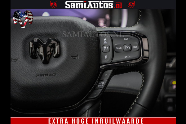 Dodge Ram 1500 Limited Night H.O 540HP 706Nm | Massage + Full Option | De Meest Luxe en Volle Pick-Up in zijn Klasse | Comfortabele Dubbele Cabine met Royale 5 Zitplaatsen | BPM vrij | Nu Leverbaar uit Voorraad | Voorraad Nr 2333 - 5129