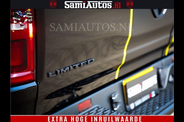 Dodge Ram 1500 Limited Night H.O 540HP 706Nm | Massage + Full Option | De Meest Luxe en Volle Pick-Up in zijn Klasse | Comfortabele Dubbele Cabine met Royale 5 Zitplaatsen | BPM vrij | Nu Leverbaar uit Voorraad | Voorraad Nr 2333 - 5129