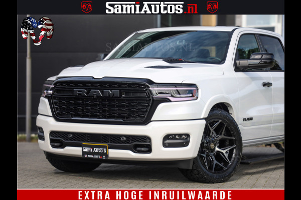 Dodge Ram 1500 1500 Limited Night High Output 540HP 706Nm | Massage + Full Option | De Meest Luxe en Volle Pick-Up in zijn Klasse | Comfortabele Dubbele Cabine met Royale 5 Zitplaatsen | BPM vrij | Nu Leverbaar uit Voorraad | Voorraad Nr 2336 - 7700