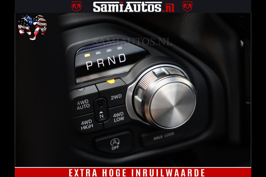 Dodge Ram 1500 1500 Limited Night High Output 540HP 706Nm | Massage + Full Option | De Meest Luxe en Volle Pick-Up in zijn Klasse | Comfortabele Dubbele Cabine met Royale 5 Zitplaatsen | BPM vrij | Nu Leverbaar uit Voorraad | Voorraad Nr 2336 - 7700