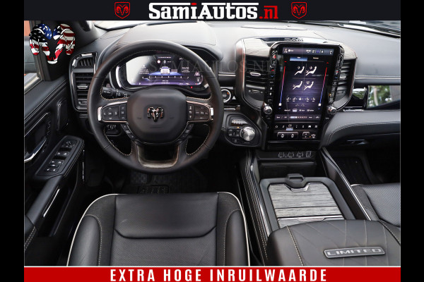 Dodge Ram 1500 1500 Limited Night High Output 540HP 706Nm | Massage + Full Option | De Meest Luxe en Volle Pick-Up in zijn Klasse | Comfortabele Dubbele Cabine met Royale 5 Zitplaatsen | BPM vrij | Nu Leverbaar uit Voorraad | Voorraad Nr 2336 - 7700