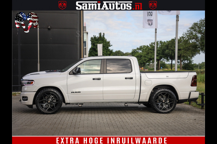 Dodge Ram 1500 1500 Limited Night High Output 540HP 706Nm | Massage + Full Option | De Meest Luxe en Volle Pick-Up in zijn Klasse | Comfortabele Dubbele Cabine met Royale 5 Zitplaatsen | BPM vrij | Nu Leverbaar uit Voorraad | Voorraad Nr 2336 - 7700