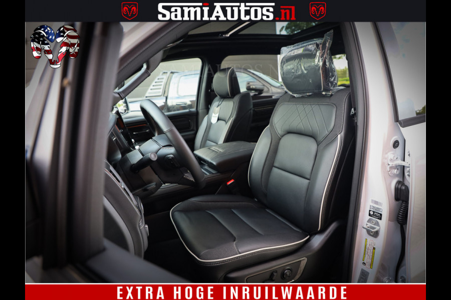 Dodge Ram 1500 1500 Limited Night High Output 540HP 706Nm | Massage + Full Option | De Meest Luxe en Volle Pick-Up in zijn Klasse | Comfortabele Dubbele Cabine met Royale 5 Zitplaatsen | BPM vrij | Nu Leverbaar uit Voorraad | Voorraad Nr 2336 - 7700