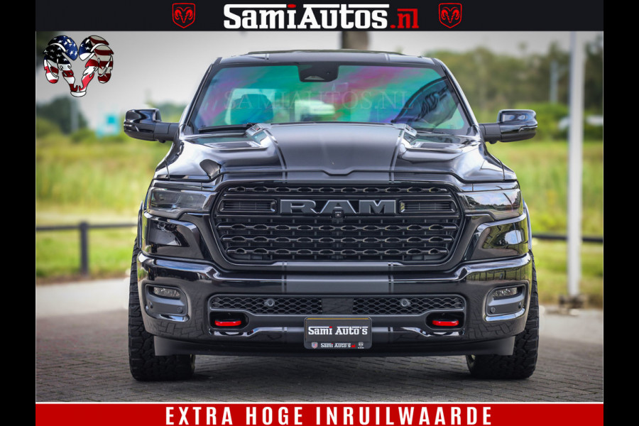 Dodge Ram 1500 Limited Night High Output 540HP 706Nm | Massage + Full Option | De Meest Luxe en Volle Pick-Up in zijn Klasse | Comfortabele Dubbele Cabine met Royale 5 Zitplaatsen | BPM vrij | Nu Leverbaar uit Voorraad | Voorraad Nr 2318 - 5415