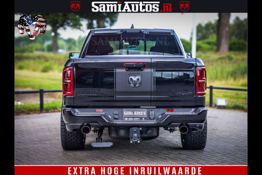 Dodge Ram 1500 Limited Night High Output 540HP 706Nm | Massage + Full Option | De Meest Luxe en Volle Pick-Up in zijn Klasse | Comfortabele Dubbele Cabine met Royale 5 Zitplaatsen | BPM vrij | Nu Leverbaar uit Voorraad | Voorraad Nr 2318 - 5415