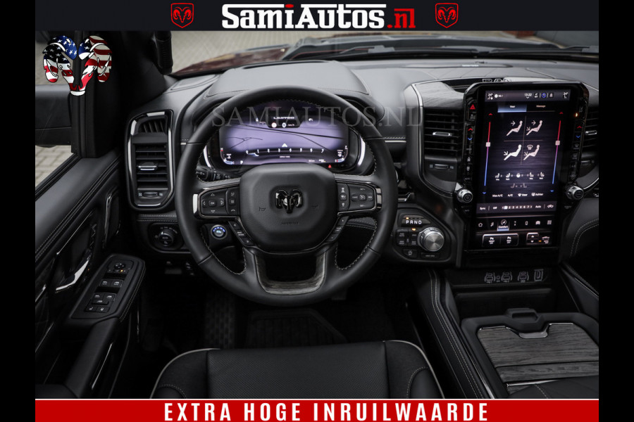 Dodge Ram COBRA EDITION | 1500 Limited Night High Output 540HP 706Nm | Massage + Full Option | De Meest Luxe en Volle Pick-Up in zijn Klas Comfortabele Dubbele Cabine met Royale 5 Zitplaatsen | BPM vrij | Nu Leverbaar uit Voorraad | Voorraad Nr 2292 - 5178 | Cobra package is meerprijs |