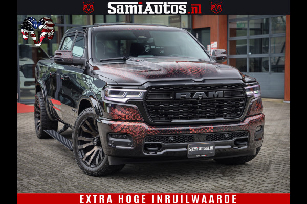 Dodge Ram COBRA EDITION | 1500 Limited Night High Output 540HP 706Nm | Massage + Full Option | De Meest Luxe en Volle Pick-Up in zijn Klas Comfortabele Dubbele Cabine met Royale 5 Zitplaatsen | BPM vrij | Nu Leverbaar uit Voorraad | Voorraad Nr 2292 - 5178 | Cobra package is meerprijs |