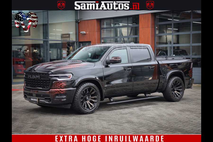 Dodge Ram COBRA EDITION | 1500 Limited Night High Output 540HP 706Nm | Massage + Full Option | De Meest Luxe en Volle Pick-Up in zijn Klas Comfortabele Dubbele Cabine met Royale 5 Zitplaatsen | BPM vrij | Nu Leverbaar uit Voorraad | Voorraad Nr 2292 - 5178 | Cobra package is meerprijs |