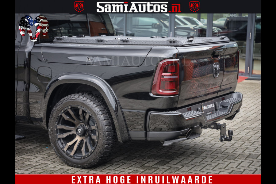 Dodge Ram COBRA EDITION | 1500 Limited Night High Output 540HP 706Nm | Massage + Full Option | De Meest Luxe en Volle Pick-Up in zijn Klas Comfortabele Dubbele Cabine met Royale 5 Zitplaatsen | BPM vrij | Nu Leverbaar uit Voorraad | Voorraad Nr 2292 - 5178 | Cobra package is meerprijs |