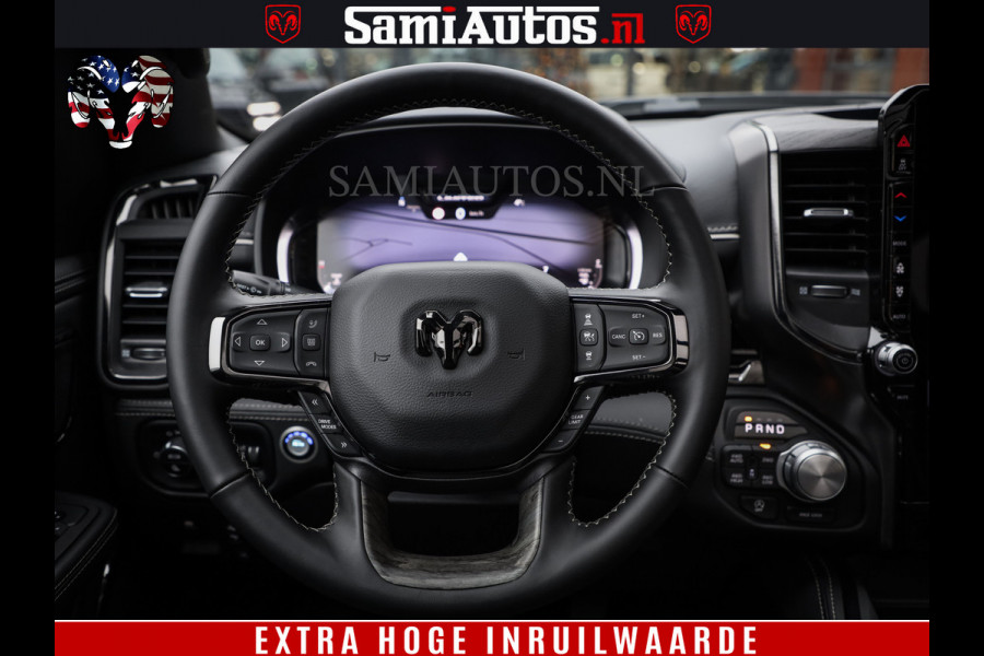 Dodge Ram COBRA EDITION | 1500 Limited Night High Output 540HP 706Nm | Massage + Full Option | De Meest Luxe en Volle Pick-Up in zijn Klas Comfortabele Dubbele Cabine met Royale 5 Zitplaatsen | BPM vrij | Nu Leverbaar uit Voorraad | Voorraad Nr 2292 - 5178 | Cobra package is meerprijs |