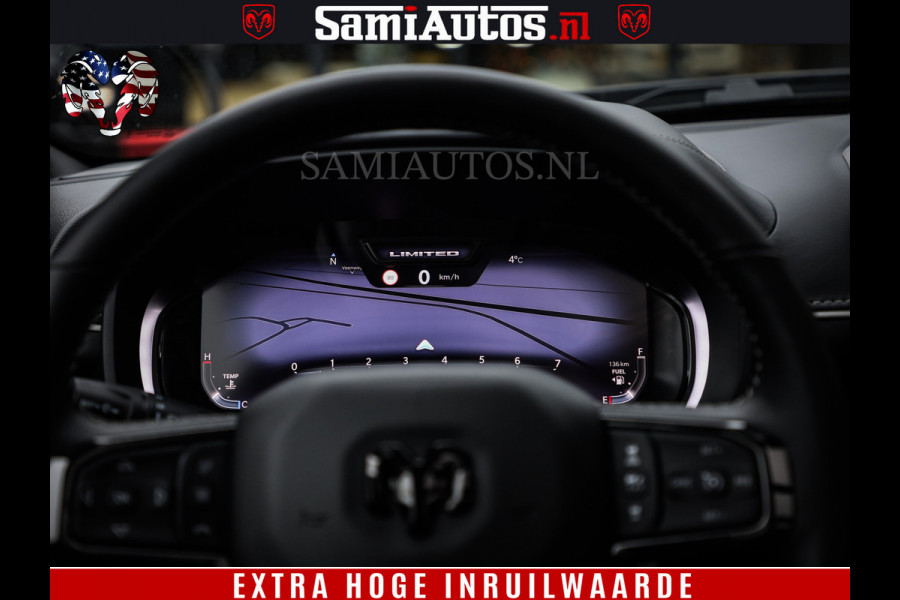 Dodge Ram COBRA EDITION | 1500 Limited Night High Output 540HP 706Nm | Massage + Full Option | De Meest Luxe en Volle Pick-Up in zijn Klas Comfortabele Dubbele Cabine met Royale 5 Zitplaatsen | BPM vrij | Nu Leverbaar uit Voorraad | Voorraad Nr 2292 - 5178 | Cobra package is meerprijs |