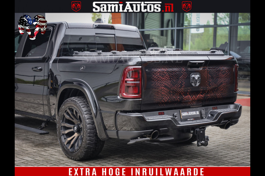 Dodge Ram COBRA EDITION | 1500 Limited Night High Output 540HP 706Nm | Massage + Full Option | De Meest Luxe en Volle Pick-Up in zijn Klas Comfortabele Dubbele Cabine met Royale 5 Zitplaatsen | BPM vrij | Nu Leverbaar uit Voorraad | Voorraad Nr 2292 - 5178 | Cobra package is meerprijs |