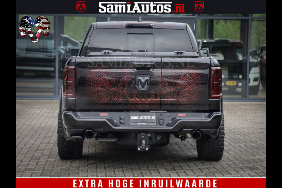 Dodge Ram COBRA EDITION | 1500 Limited Night High Output 540HP 706Nm | Massage + Full Option | De Meest Luxe en Volle Pick-Up in zijn Klas Comfortabele Dubbele Cabine met Royale 5 Zitplaatsen | BPM vrij | Nu Leverbaar uit Voorraad | Voorraad Nr 2292 - 5178 | Cobra package is meerprijs |