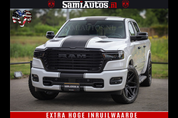 Dodge Ram 1500 Laramie Night | 420Pk 636 Nn | Extra Groot Scherm + Passagiers Scherm | Comfortabele Dubbele Cabine met Royale 5 Zitplaatsen | Nu Leverbaar uit Voorraad | Voorraad Nr 2223 - 5047