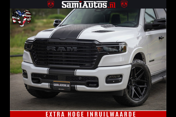 Dodge Ram 1500 Laramie Night | 420Pk 636 Nn | Extra Groot Scherm + Passagiers Scherm | Comfortabele Dubbele Cabine met Royale 5 Zitplaatsen | Nu Leverbaar uit Voorraad | Voorraad Nr 2223 - 5047