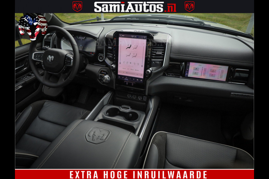 Dodge Ram 1500 Laramie Night | 420Pk 636 Nn | Extra Groot Scherm + Passagiers Scherm | Comfortabele Dubbele Cabine met Royale 5 Zitplaatsen | Nu Leverbaar uit Voorraad | Voorraad Nr 2223 - 5047