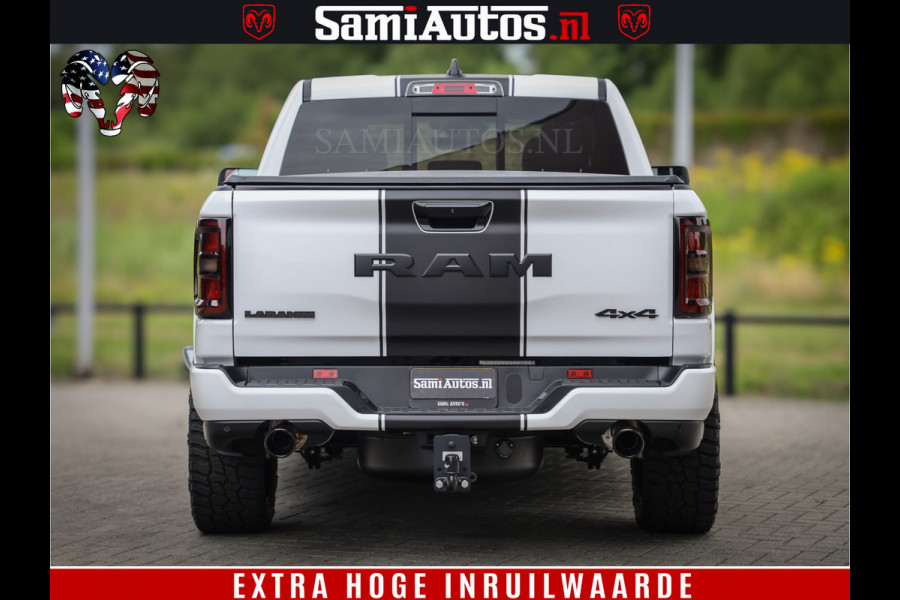 Dodge Ram 1500 Laramie Night | 420Pk 636 Nn | Extra Groot Scherm + Passagiers Scherm | Comfortabele Dubbele Cabine met Royale 5 Zitplaatsen | Nu Leverbaar uit Voorraad | Voorraad Nr 2223 - 5047