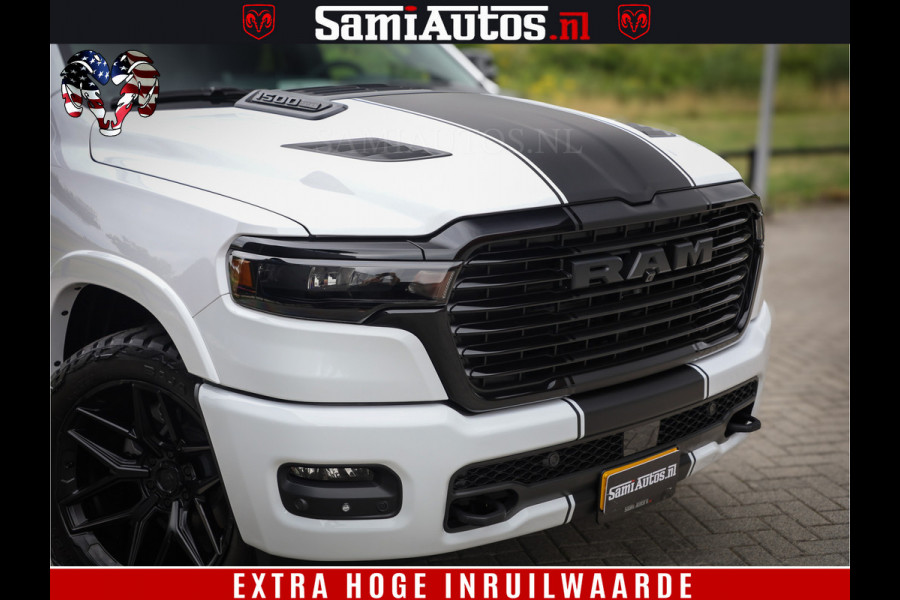 Dodge Ram 1500 Laramie Night | 420Pk 636 Nn | Extra Groot Scherm + Passagiers Scherm | Comfortabele Dubbele Cabine met Royale 5 Zitplaatsen | Nu Leverbaar uit Voorraad | Voorraad Nr 2223 - 5047