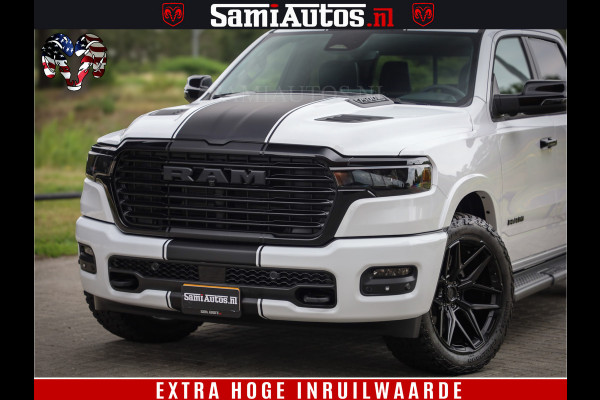 Dodge Ram 1500 Laramie Night | 420Pk 636 Nn | Extra Groot Scherm + Passagiers Scherm | Comfortabele Dubbele Cabine met Royale 5 Zitplaatsen | Nu Leverbaar uit Voorraad | Voorraad Nr 2223 - 5047