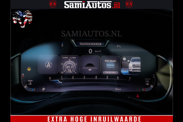 Dodge Ram 1500 Laramie Night | 420Pk 636 Nn | Extra Groot Scherm + Passagiers Scherm | Comfortabele Dubbele Cabine met Royale 5 Zitplaatsen | Nu Leverbaar uit Voorraad | Voorraad Nr 2223 - 5047