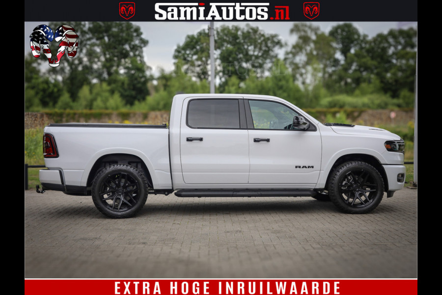 Dodge Ram 1500 Laramie Night | 420Pk 636 Nn | Extra Groot Scherm + Passagiers Scherm | Comfortabele Dubbele Cabine met Royale 5 Zitplaatsen | Nu Leverbaar uit Voorraad | Voorraad Nr 2223 - 5047
