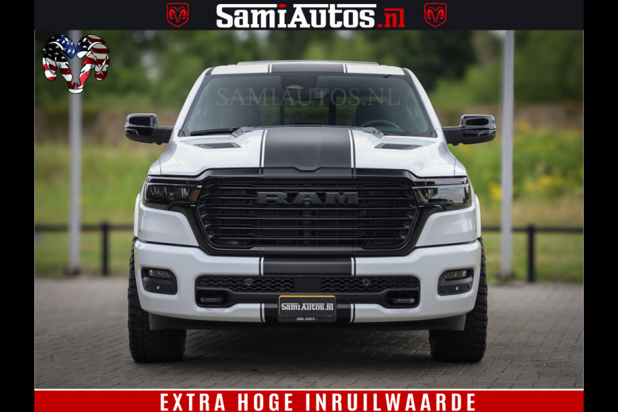 Dodge Ram 1500 Laramie Night | 420Pk 636 Nn | Extra Groot Scherm + Passagiers Scherm | Comfortabele Dubbele Cabine met Royale 5 Zitplaatsen | Nu Leverbaar uit Voorraad | Voorraad Nr 2223 - 5047