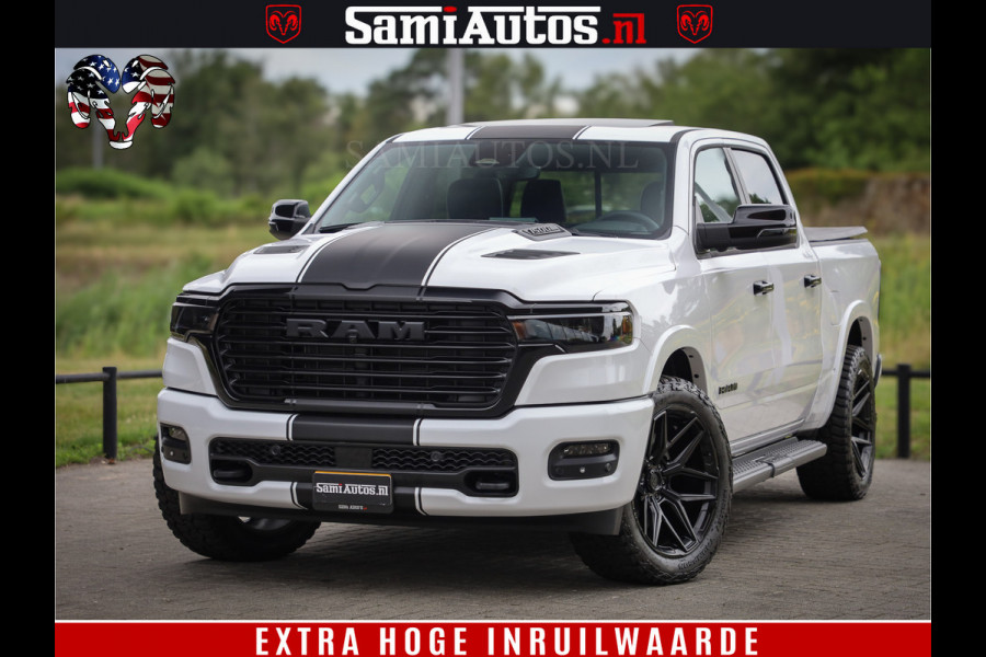 Dodge Ram 1500 Laramie Night | 420Pk 636 Nn | Extra Groot Scherm + Passagiers Scherm | Comfortabele Dubbele Cabine met Royale 5 Zitplaatsen | Nu Leverbaar uit Voorraad | Voorraad Nr 2223 - 5047