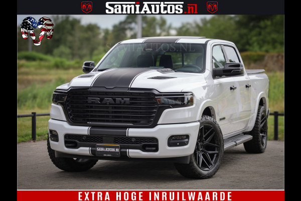 Dodge Ram 1500 Laramie Night | 420Pk 636 Nn | Extra Groot Scherm + Passagiers Scherm | Comfortabele Dubbele Cabine met Royale 5 Zitplaatsen | Nu Leverbaar uit Voorraad | Voorraad Nr 2223 - 5047