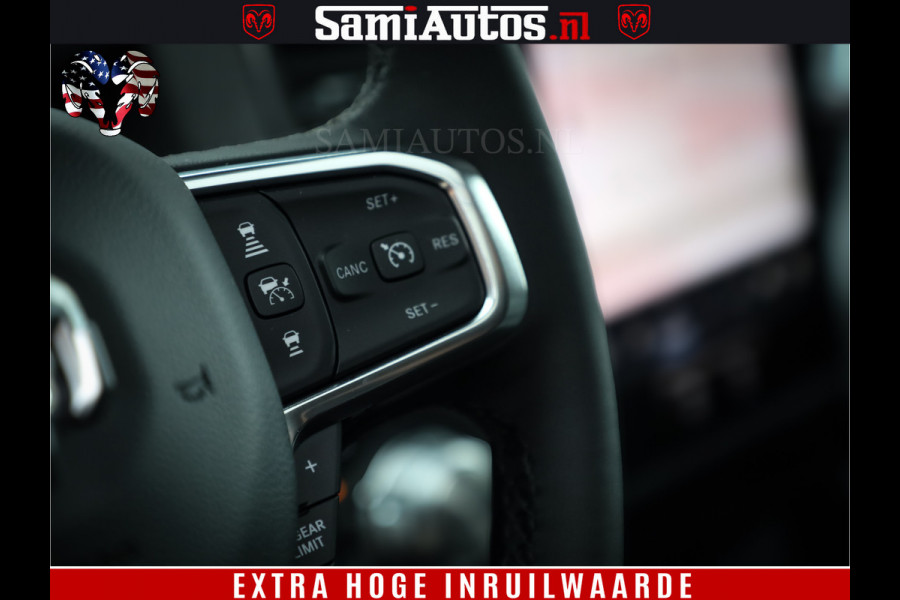Dodge Ram 1500 Laramie Night | 420Pk 636 Nn | Extra Groot Scherm + Passagiers Scherm | Comfortabele Dubbele Cabine met Royale 5 Zitplaatsen | Nu Leverbaar uit Voorraad | Voorraad Nr 2223 - 5047
