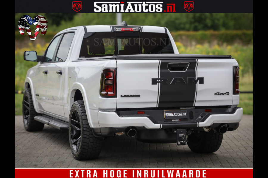 Dodge Ram 1500 Laramie Night | 420Pk 636 Nn | Extra Groot Scherm + Passagiers Scherm | Comfortabele Dubbele Cabine met Royale 5 Zitplaatsen | Nu Leverbaar uit Voorraad | Voorraad Nr 2223 - 5047