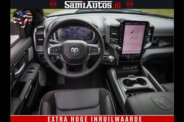 Dodge Ram 1500 Laramie Night | 420Pk 636 Nn | Extra Groot Scherm + Passagiers Scherm | Comfortabele Dubbele Cabine met Royale 5 Zitplaatsen | Nu Leverbaar uit Voorraad | Voorraad Nr 2223 - 5047