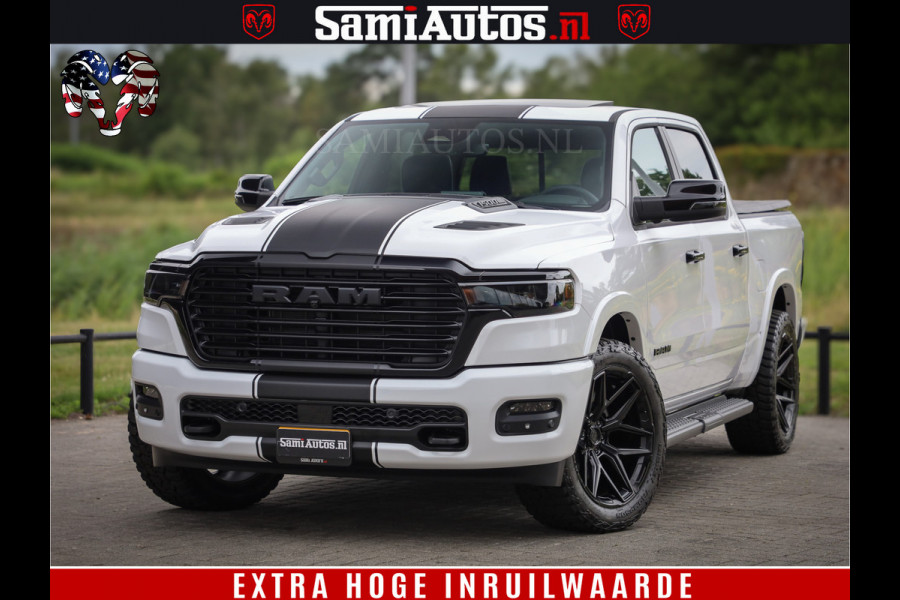Dodge Ram 1500 Laramie Night | 420Pk 636 Nn | Extra Groot Scherm + Passagiers Scherm | Comfortabele Dubbele Cabine met Royale 5 Zitplaatsen | Nu Leverbaar uit Voorraad | Voorraad Nr 2223 - 5047