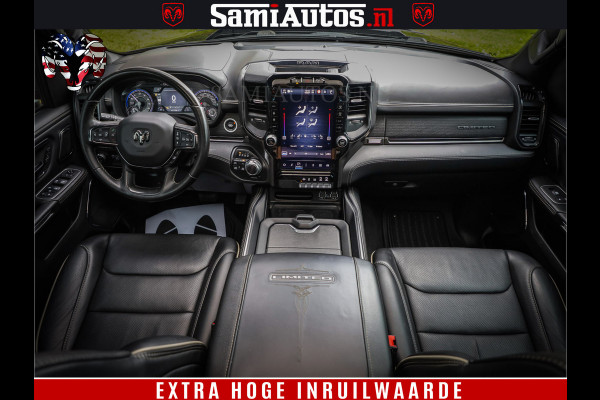 Dodge Ram 1500 LIMITED | 5.7 V8 HEMI | HUD | BOM VOL | LUCHTVERING | PANORAMA | ADAPTIVE CRUISE | 360 CAM | 3500KG | LEDER | DUBBELE CABINE | BPM VRIJ | LANE ASSIST | APPLE CARPLAY