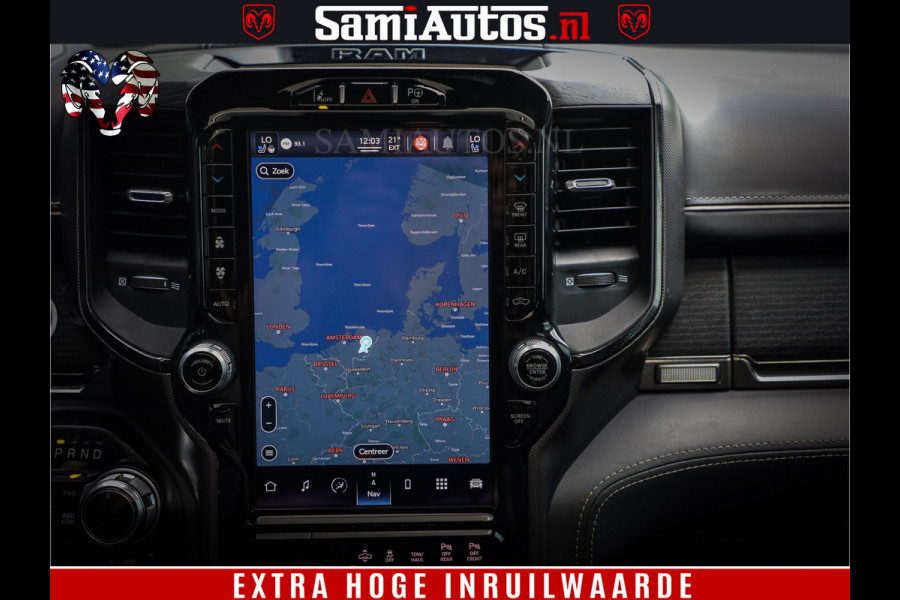 Dodge Ram 1500 LIMITED | 5.7 V8 HEMI | HUD | BOM VOL | LUCHTVERING | PANORAMA | ADAPTIVE CRUISE | 360 CAM | 3500KG | LEDER | DUBBELE CABINE | BPM VRIJ | LANE ASSIST | APPLE CARPLAY