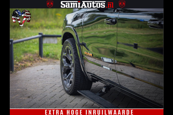 Dodge Ram 1500 LIMITED | 5.7 V8 HEMI | HUD | BOM VOL | LUCHTVERING | PANORAMA | ADAPTIVE CRUISE | 360 CAM | 3500KG | LEDER | DUBBELE CABINE | BPM VRIJ | LANE ASSIST | APPLE CARPLAY