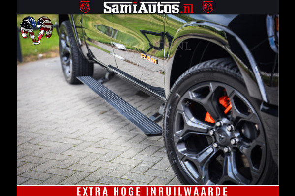 Dodge Ram 1500 LIMITED | 5.7 V8 HEMI | HUD | BOM VOL | LUCHTVERING | PANORAMA | ADAPTIVE CRUISE | 360 CAM | 3500KG | LEDER | DUBBELE CABINE | BPM VRIJ | LANE ASSIST | APPLE CARPLAY