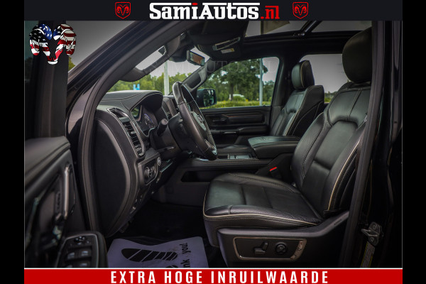 Dodge Ram 1500 LIMITED | 5.7 V8 HEMI | HUD | BOM VOL | LUCHTVERING | PANORAMA | ADAPTIVE CRUISE | 360 CAM | 3500KG | LEDER | DUBBELE CABINE | BPM VRIJ | LANE ASSIST | APPLE CARPLAY