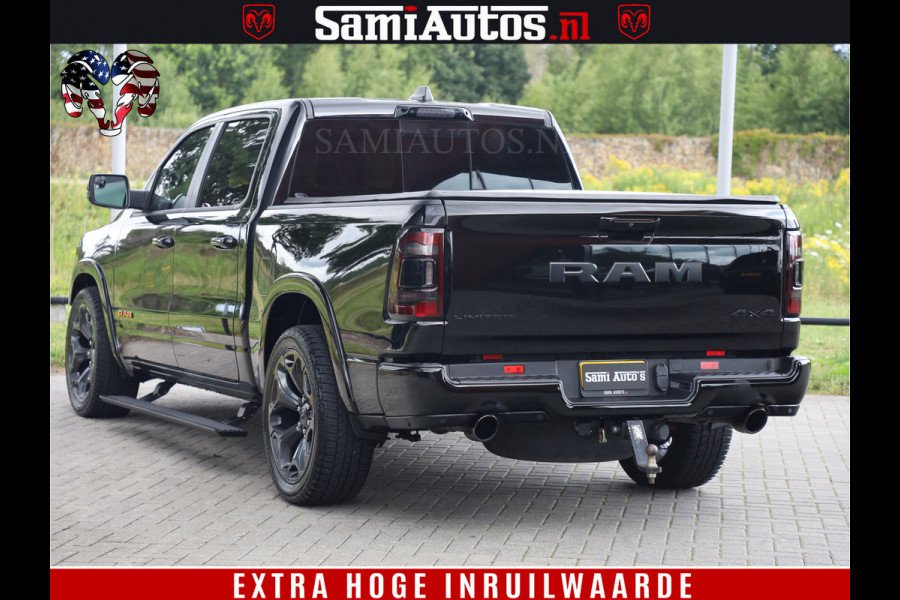 Dodge Ram 1500 LIMITED | 5.7 V8 HEMI | HUD | BOM VOL | LUCHTVERING | PANORAMA | ADAPTIVE CRUISE | 360 CAM | 3500KG | LEDER | DUBBELE CABINE | BPM VRIJ | LANE ASSIST | APPLE CARPLAY