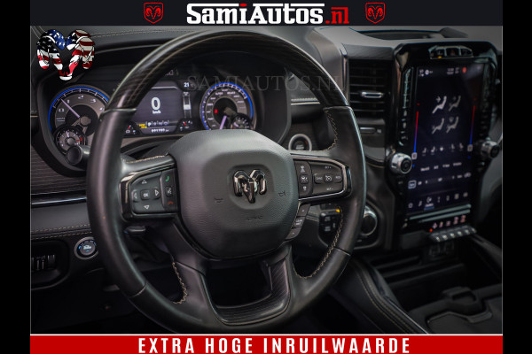 Dodge Ram 1500 LIMITED | 5.7 V8 HEMI | HUD | BOM VOL | LUCHTVERING | PANORAMA | ADAPTIVE CRUISE | 360 CAM | 3500KG | LEDER | DUBBELE CABINE | BPM VRIJ | LANE ASSIST | APPLE CARPLAY