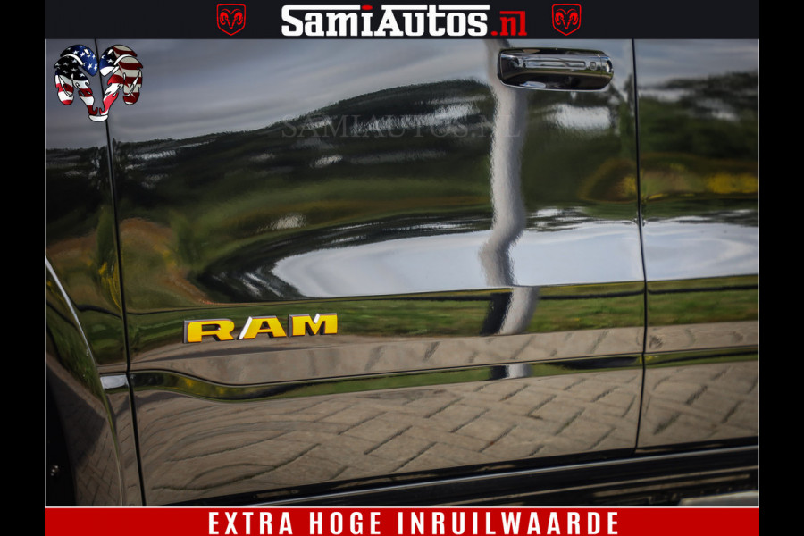 Dodge Ram 1500 LIMITED | 5.7 V8 HEMI | HUD | BOM VOL | LUCHTVERING | PANORAMA | ADAPTIVE CRUISE | 360 CAM | 3500KG | LEDER | DUBBELE CABINE | BPM VRIJ | LANE ASSIST | APPLE CARPLAY