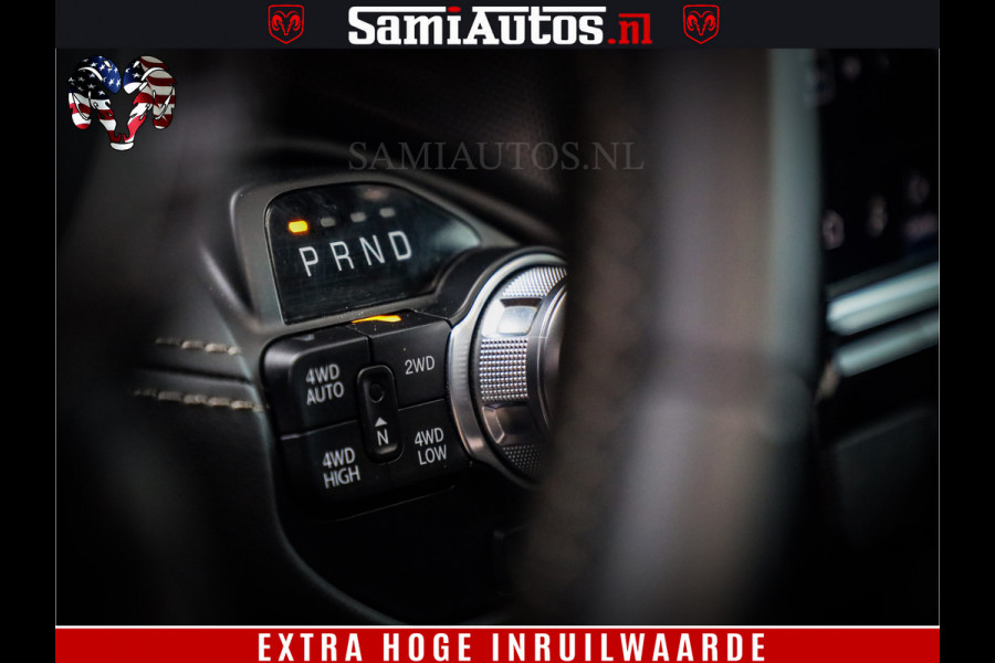 Dodge Ram 1500 LIMITED | 5.7 V8 HEMI | HUD | BOM VOL | LUCHTVERING | PANORAMA | ADAPTIVE CRUISE | 360 CAM | 3500KG | LEDER | DUBBELE CABINE | BPM VRIJ | LANE ASSIST | APPLE CARPLAY
