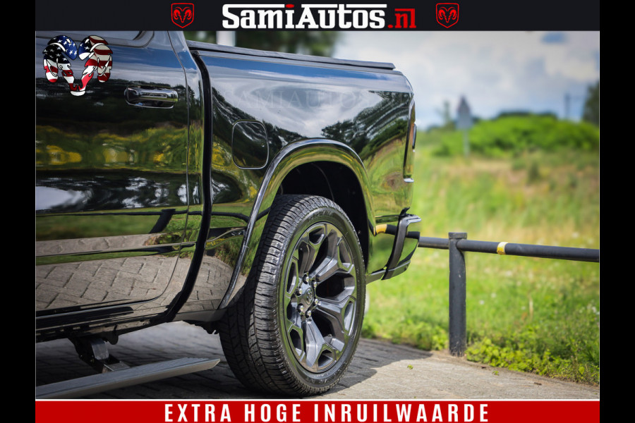Dodge Ram 1500 LIMITED | 5.7 V8 HEMI | HUD | BOM VOL | LUCHTVERING | PANORAMA | ADAPTIVE CRUISE | 360 CAM | 3500KG | LEDER | DUBBELE CABINE | BPM VRIJ | LANE ASSIST | APPLE CARPLAY