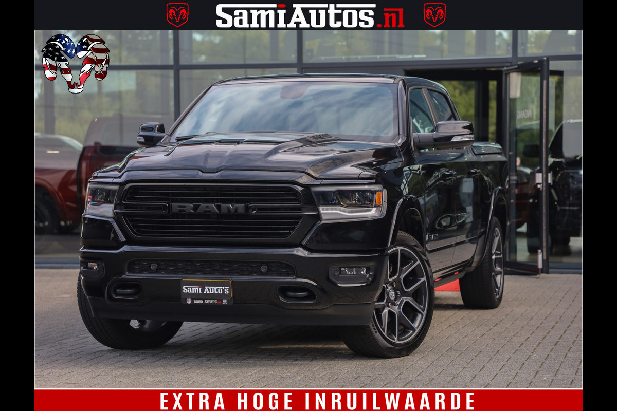 Dodge Ram 1500 LARAMIE | 5.7 V8 | 46.000KM! | PANORAMA | NIGHT EDITION | CRUISE | 200L LPG | HARMAN/KARDON | CAMERA | STOEL VENTILATIE/VERWAMING | CREWCAB | 4X4 | AUTO TREEPLANK | 3500KG | Dodge Ram 1500 LARAMIE | 5.7 V8 | 46.000KM! | PANORAMA | NIGHT EDITION | CRUISE | 200L LPG | HARMAN/KARDON | CAMERA | STOEL VENTILATIE/VERWAMING | CREWCAB | 4X4 | AUTO TREEPLANK | 3500KG |