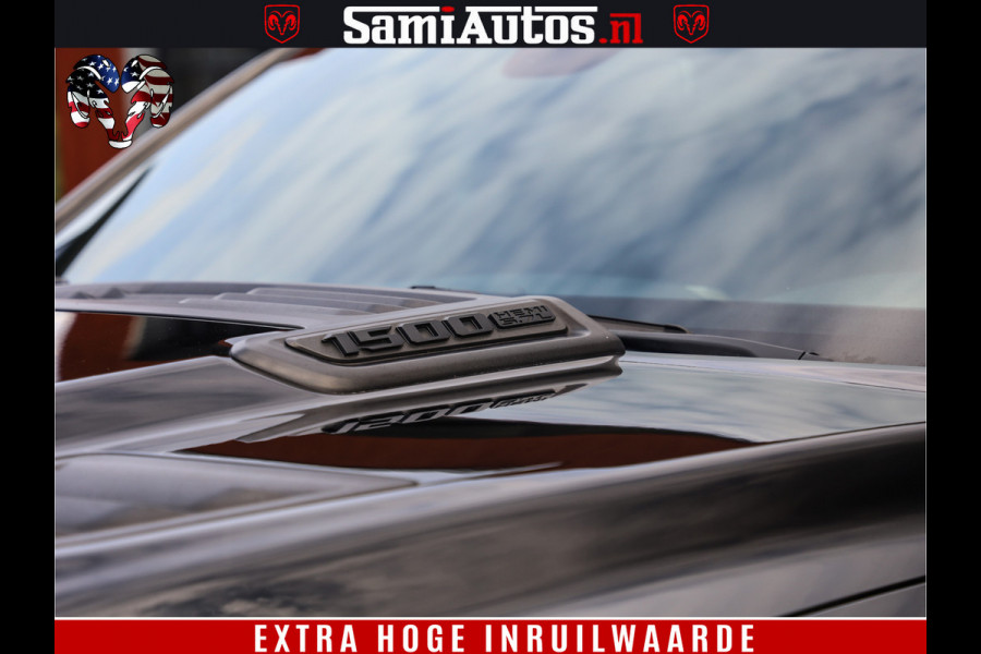 Dodge Ram 1500 LARAMIE | 5.7 V8 | 46.000KM! | PANORAMA | NIGHT EDITION | CRUISE | 200L LPG | HARMAN/KARDON | CAMERA | STOEL VENTILATIE/VERWAMING | CREWCAB | 4X4 | AUTO TREEPLANK | 3500KG |
