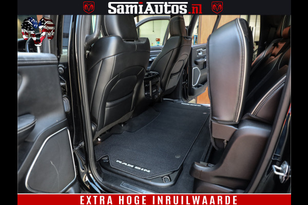 Dodge Ram 1500 LARAMIE | 5.7 V8 | 46.000KM! | PANORAMA | NIGHT EDITION | CRUISE | 200L LPG | HARMAN/KARDON | CAMERA | STOEL VENTILATIE/VERWAMING | CREWCAB | 4X4 | AUTO TREEPLANK | 3500KG |